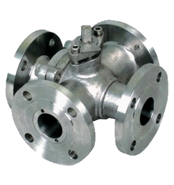 不銹鋼四通球閥